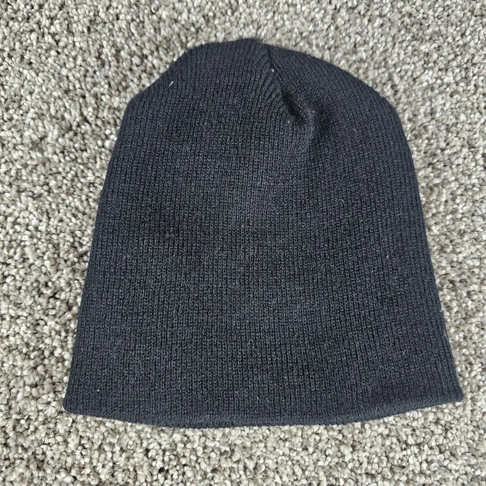 Vintage MTV Punk'd Beanie Hat Knit Cap Youth Size Black Ashton Kutcher Y2K USA